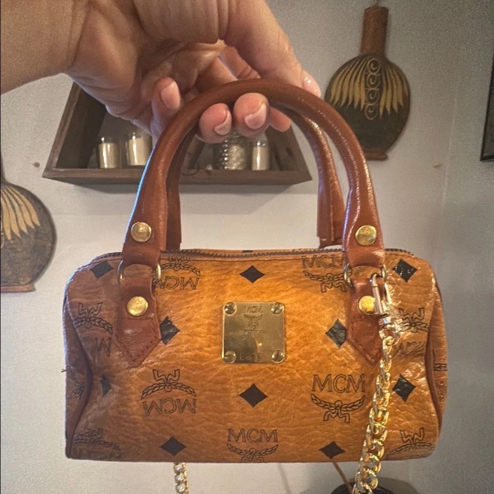 SOLD MCM Mini Boston Handbag